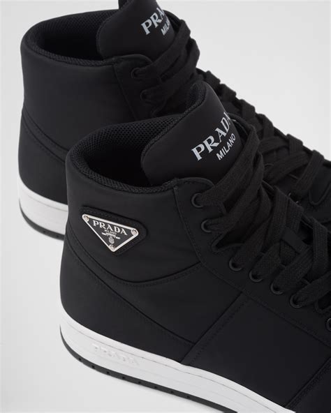 men prada high top shoes|Prada gabardine high top sneakers.